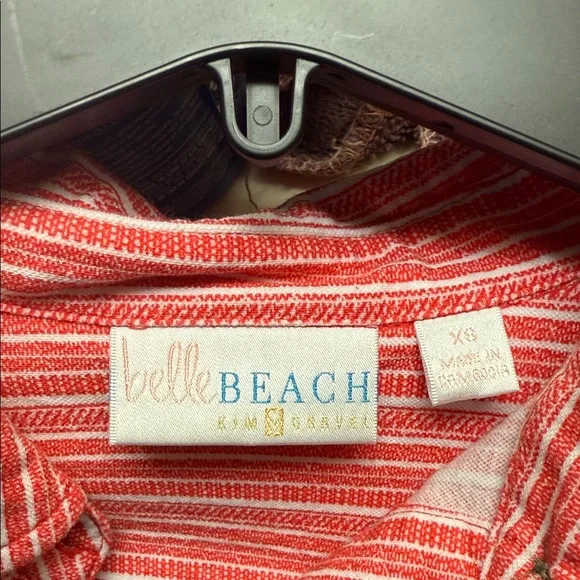 Belle by Kim Gravel Red Striped Top - Picture 2 of 4